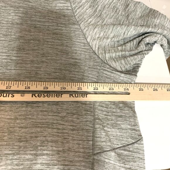 Nike Golf Men's Dri-Fit Long Sleeve Polo Shirt XL Gray Striped Quarter Zip - Picture 7 of 10